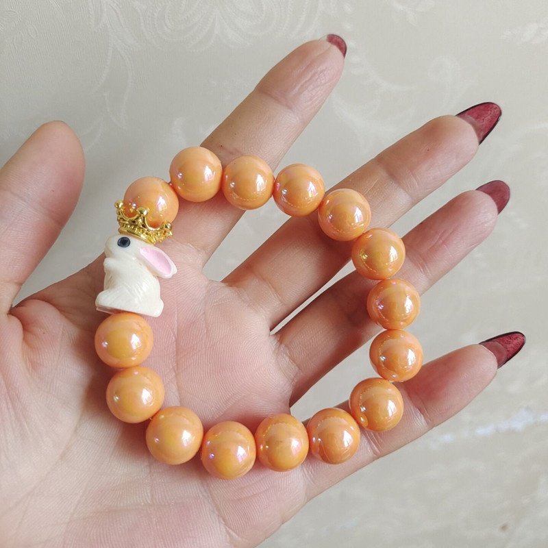 Gelang Wanita Kaca Rabbit Lucu New