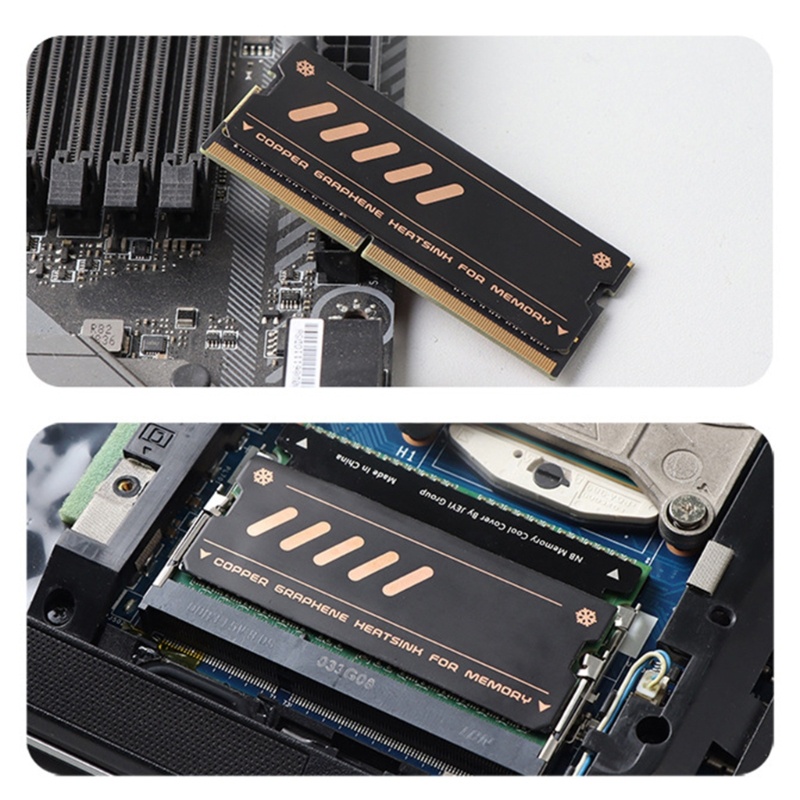 Bt Stiker Pendingin Heat Sink Heatsink Graphene Bahan Tembaga Untuk Laptop Untuk Memori DDR4/5