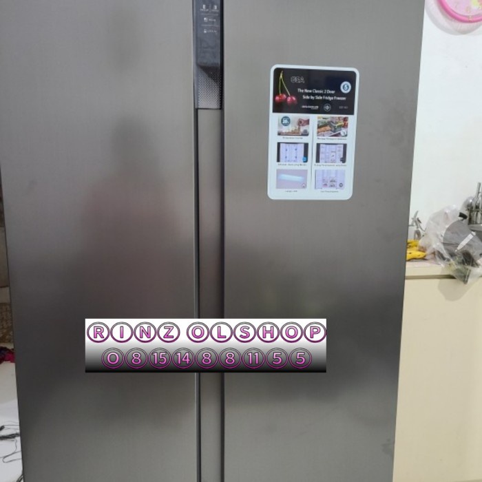 KULKAS GEA G2D-563 SIDE BY SIDE INVERTER 2 PINTU MENYAMPING