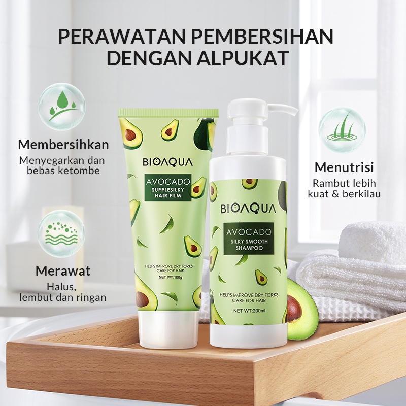 BIOAQUA Avocado Hair Care Series Set 2in1 Rumah Cantik 354 Medan Bisa COD