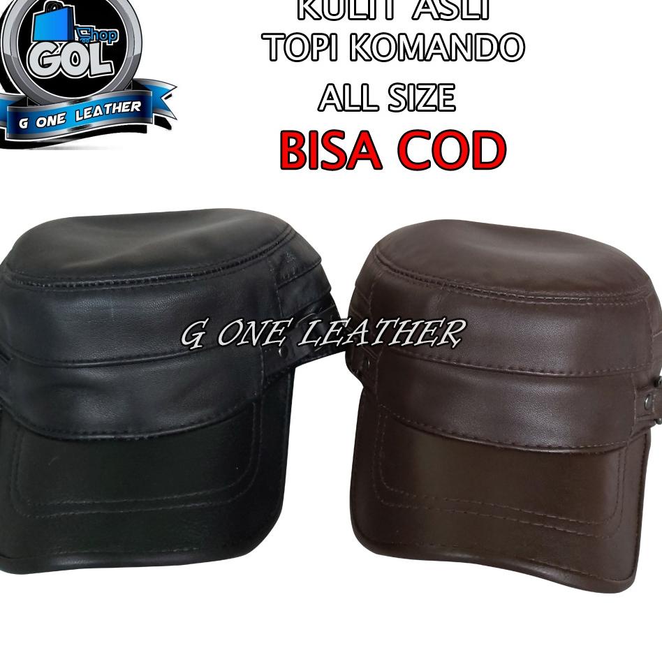 READY topi pria,topi,fashion pria,topi peria topi komando,topi komando original,kulit, topi kulit,to