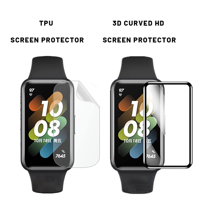 Film anti gores Huawei Band 7 Bumper Case Screen Protector Guard Huawei Band 7 / Honor Band 6