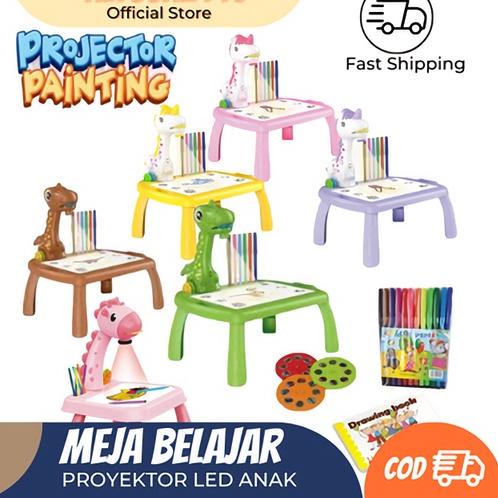 ☑ Meja Belajar Gambar Meja Gambar Anak Proyektor Meja Belajar Anak Meja Melukis ( Ukuran Mini And Ju