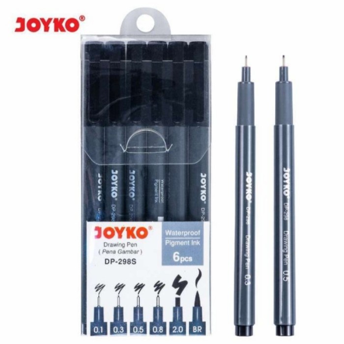 

Terlaris Drawing Pen Set 6 Pcs Joyko Dp-298S