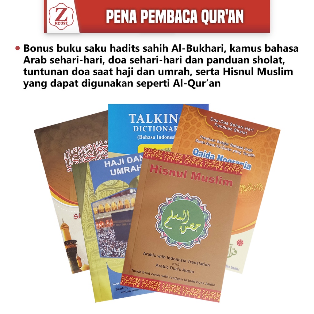 Buku AlQuran Digital Speaker E Pen PQ smart pen suara Jernih &amp; Bagus ) PQ Al Quran New Talking Pen the quran read pen Al Quran Digital New Al Fatih Talking Pen - Al-Qolam Alquran Reader pen ENMAC Lengkap Kualitas tertinggi - Al QURAN DIGITAL