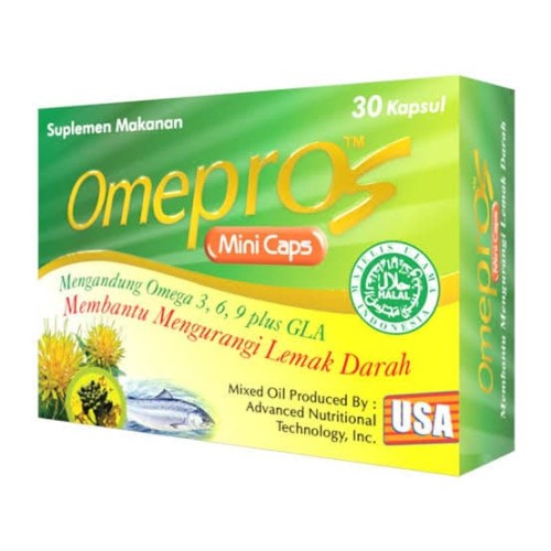 Omepros mini cap isi 30 capsul, dan 10.capsul  penurun kolesterol || Omepros
