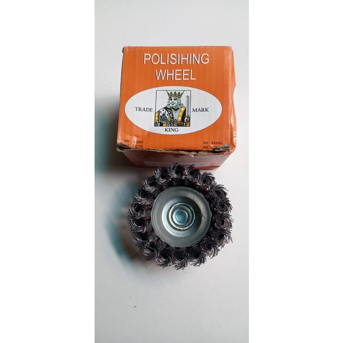 Sikat Mangkok Kepang 3"/ Twisted Wire Brush