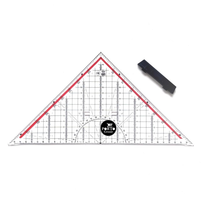 

BISA COD Penggaris Segitiga Pegangan MOR (M+R) 32cm Technical Triangle Ruler
