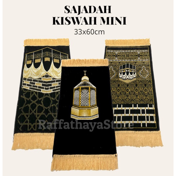 Sajadah Sajadah Mini Kiswah Tebal / Sajadah Muka / Sajadah Anak