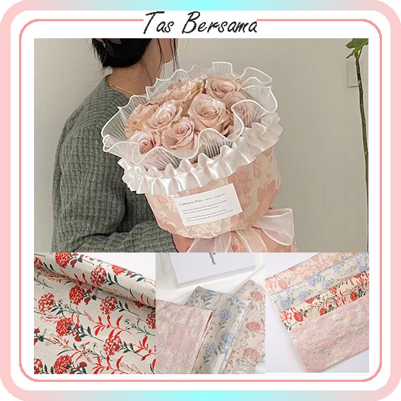 Kertas Bunga Kain denim Flower Wrapping Fabric Wrapped Bouquets /Kain Pembungkus Wrap Bunga KB6269