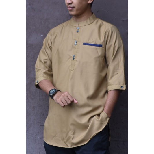 Baju Koko Kurta Dewasa tangan 3/4