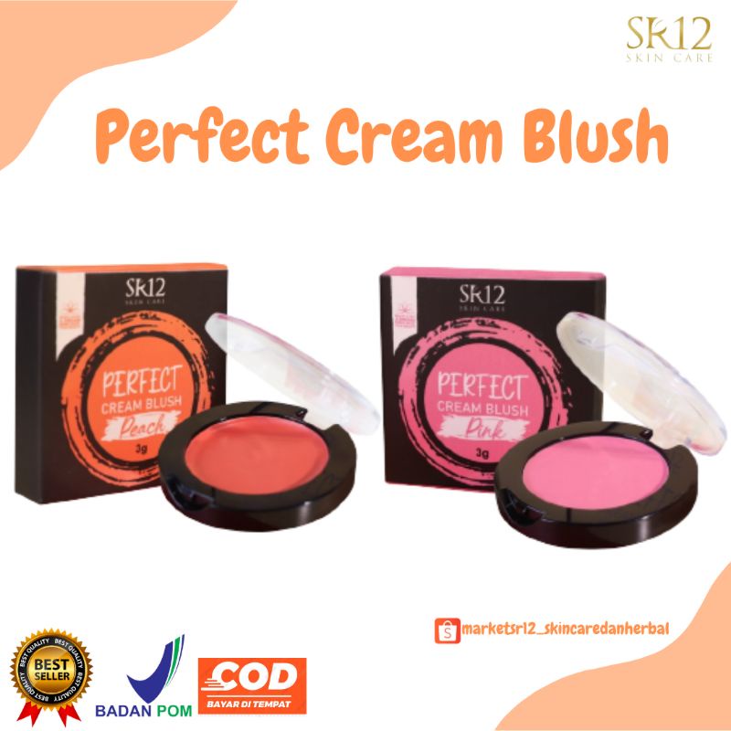 ViralllPerfect Cream Blush SR12/BPOM/Pipi merah/pipi merona/makeup