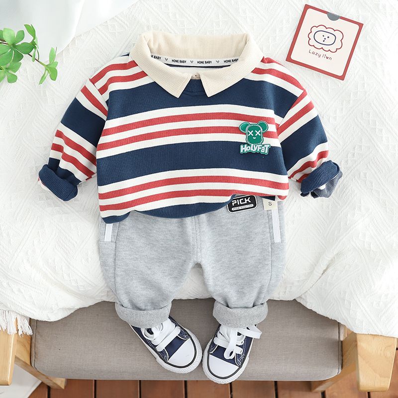 Ready- Setelan lengan panjang anak unisex MOTIF HOLYFAT usia 6 bulan - 5 tahun / bahan premium impor