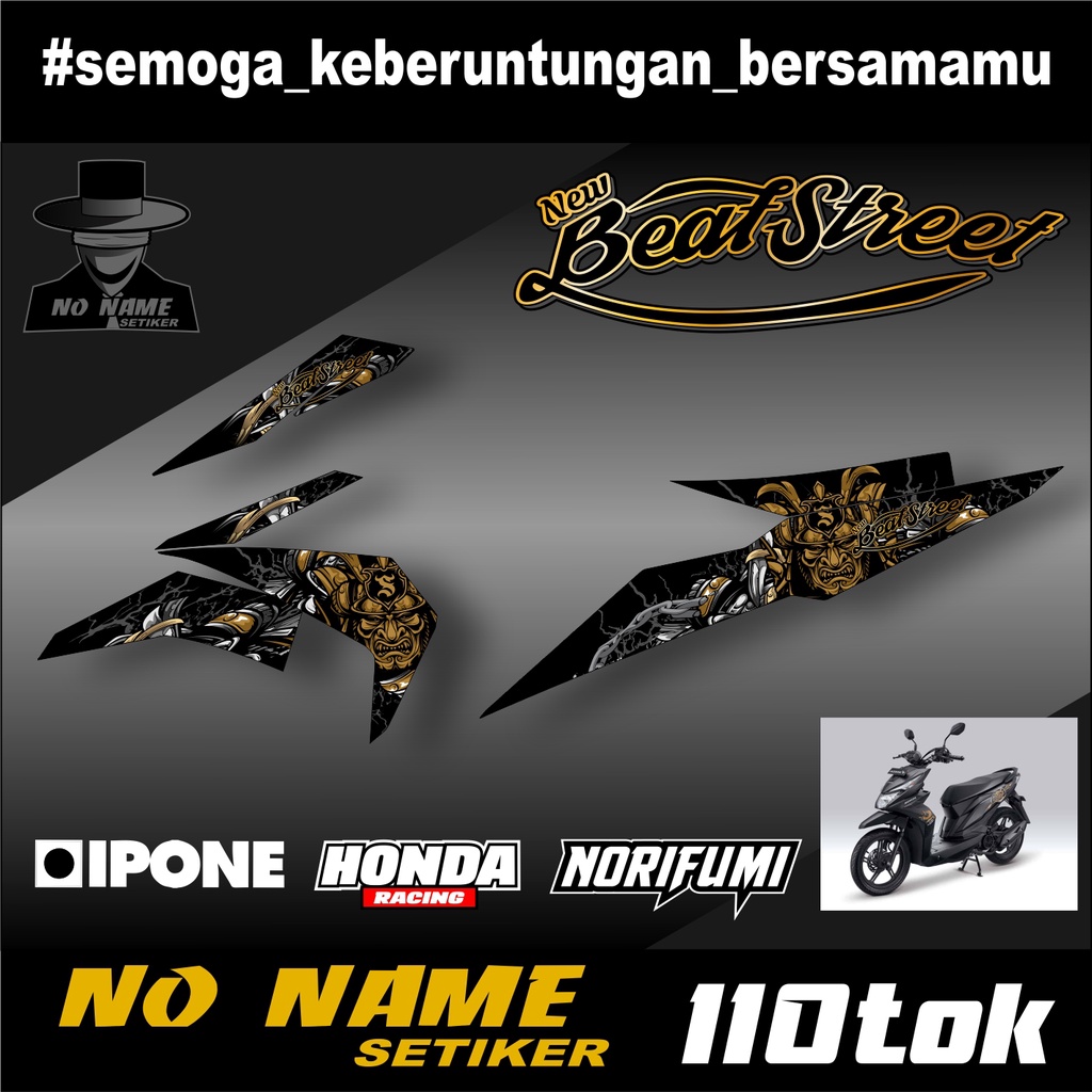 Striping stiker setiker Motor Beat (110tok) 2016 2017 2018 2019 Fi / Fi New Esp Iss Variasi Honda