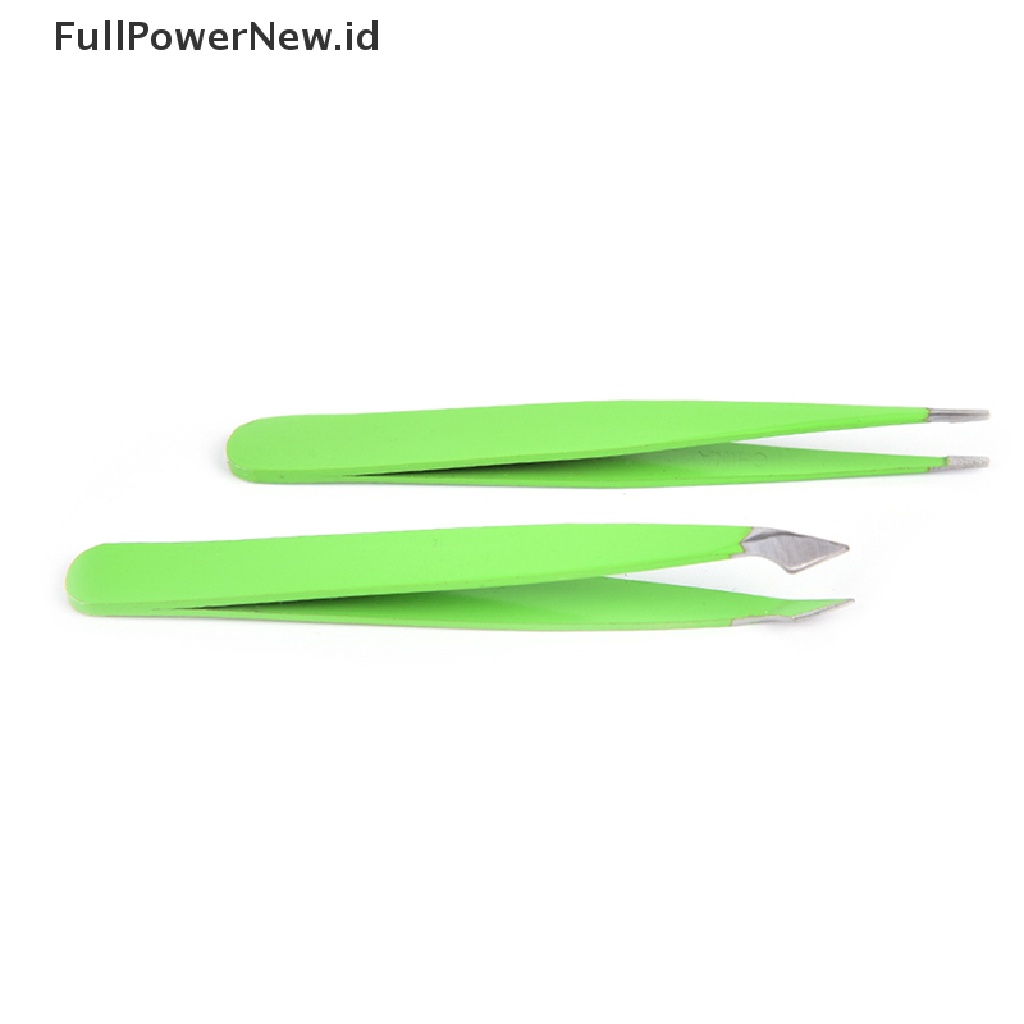 Power 2Pcs/Set Hijau Penghilang Bulu Penjepit Alis Mata Klip Alis Kecantikan Makeup Tools ID