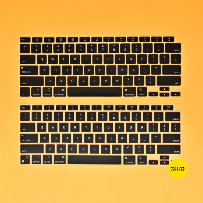 Terlaris Macbook Cover Keyboard Protector Air M1 A2337