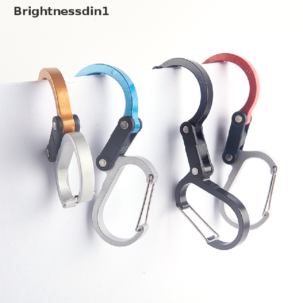 [Brightnessdin1] Carabiner Rotag Hook Clip Klip Kuat Untuk Camping Hiking Travel Ransel Butik