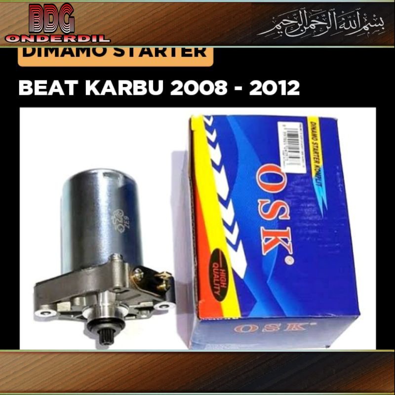 Dinamo Starter Beat Karbu 2008 2009 2010 2011 2012 / Beat Lama Old / Stater Assy Motor / Osaka