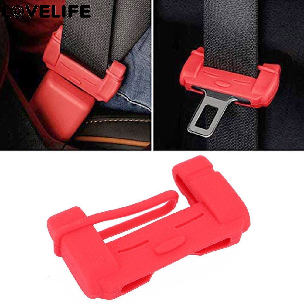 Pelindung Gesper Sabuk Pengaman Mobil Gesper Lengan Perlengkapan Interior Otomotif Auto Seat Belt Buckle Cover Anti-Tabrakan Peredam Kebisingan Penutup Silikon