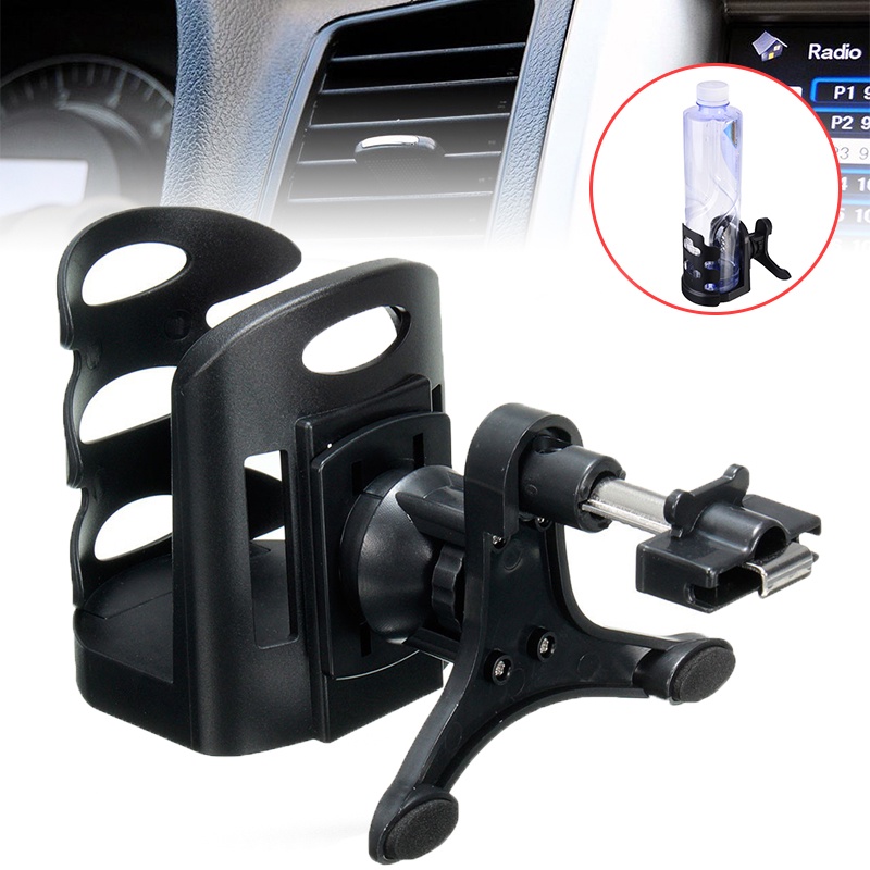 Fashion Mobil Cup Holder Ventilasi Udara Clip-on Holder Universal Mobil Minuman Cangkir Minuman Botol Air Penyimpanan Bracket Penyesuaian Cangkir Pemegang Botol Air Klip Bracket