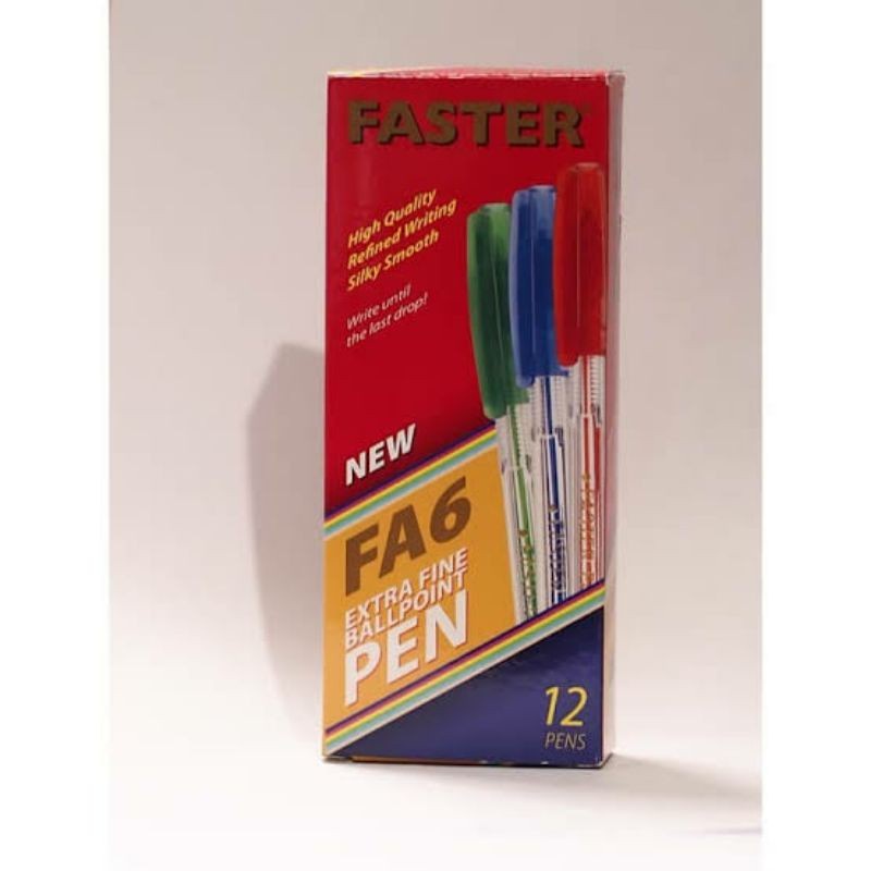 

Bolpen Pulpen Pena Faster FA6 Pen Selusin