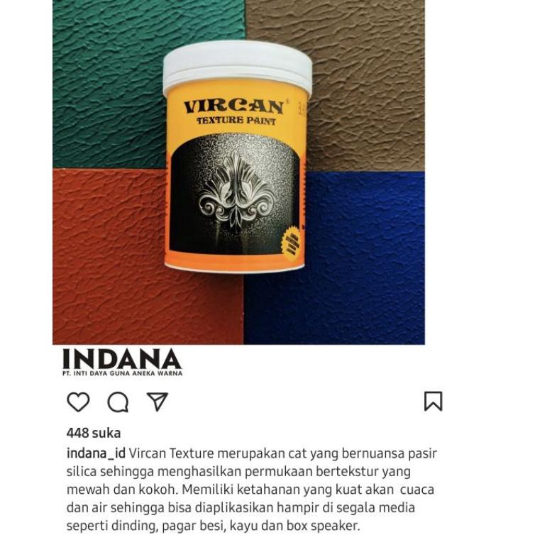

H95 VIRCAN TEXTURE PAINT CAT TEKSTUR BESI KAYU DINDING TEMBOK BOX SOUND SEMUA WARNA 1LITER HOT PRODUCT PL21