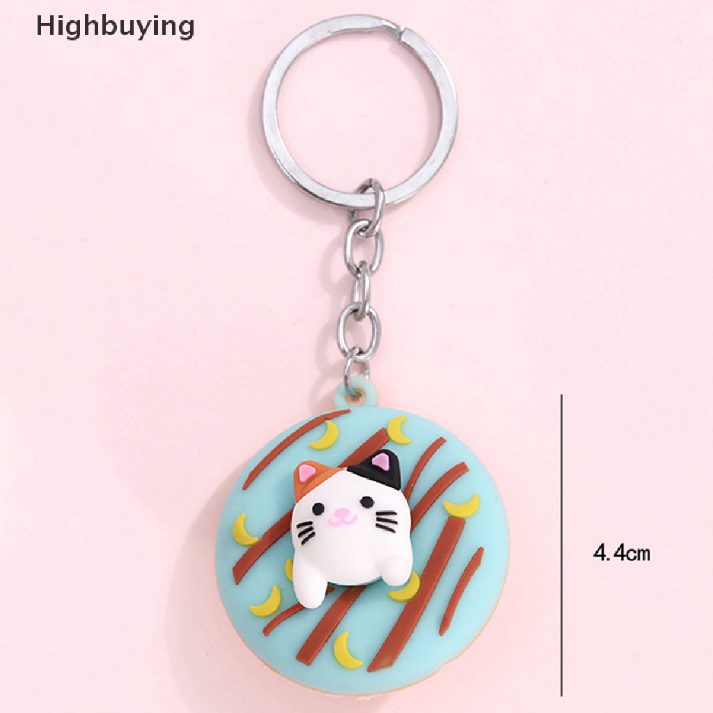 Hbid Colorful Lucu Manis Donat Gantungan Kunci Untuk Kunci Kucing Corgi Lucu Pet Key Chain Kreatif Ransel Mobil Liontin Acceesories Keyring Hadiah Glory