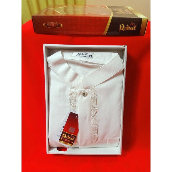 baju KOKO RUBAT ATLAS lengan panjang tidak pake kardus