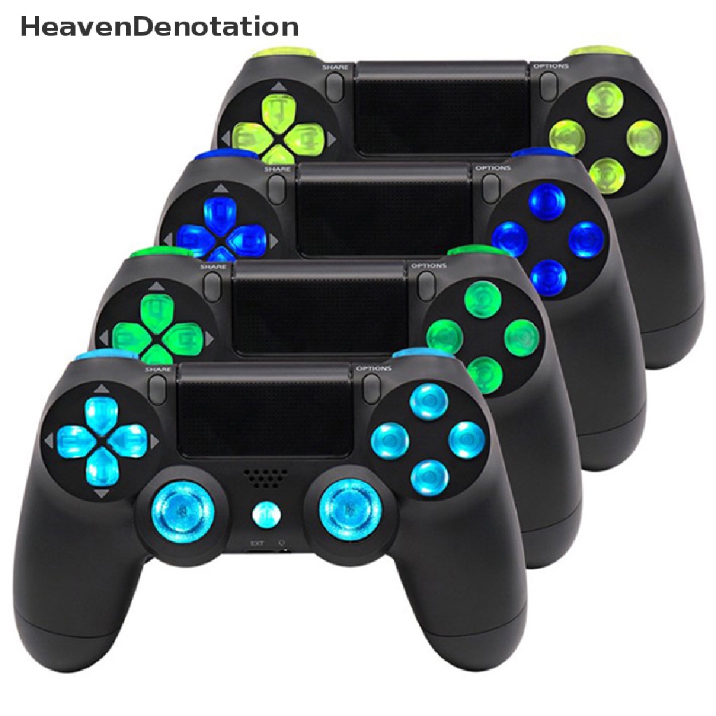 [HeavenDenotation] Wireless Game Controller Papan Sirkuit Pengganti Kit Controller Papan Lampu LED Gamepad Luminous Panel Set Untuk PS4 HDV