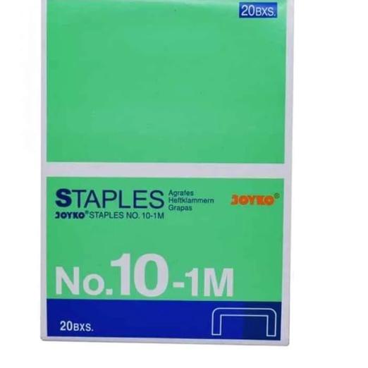 

Terkini ✧ ISI STAPLES JOYKO NO. 10M / STEPLES KECIL / ISI STAPLER / ISI STEPLER ( 1 PACK 20 BOX ),