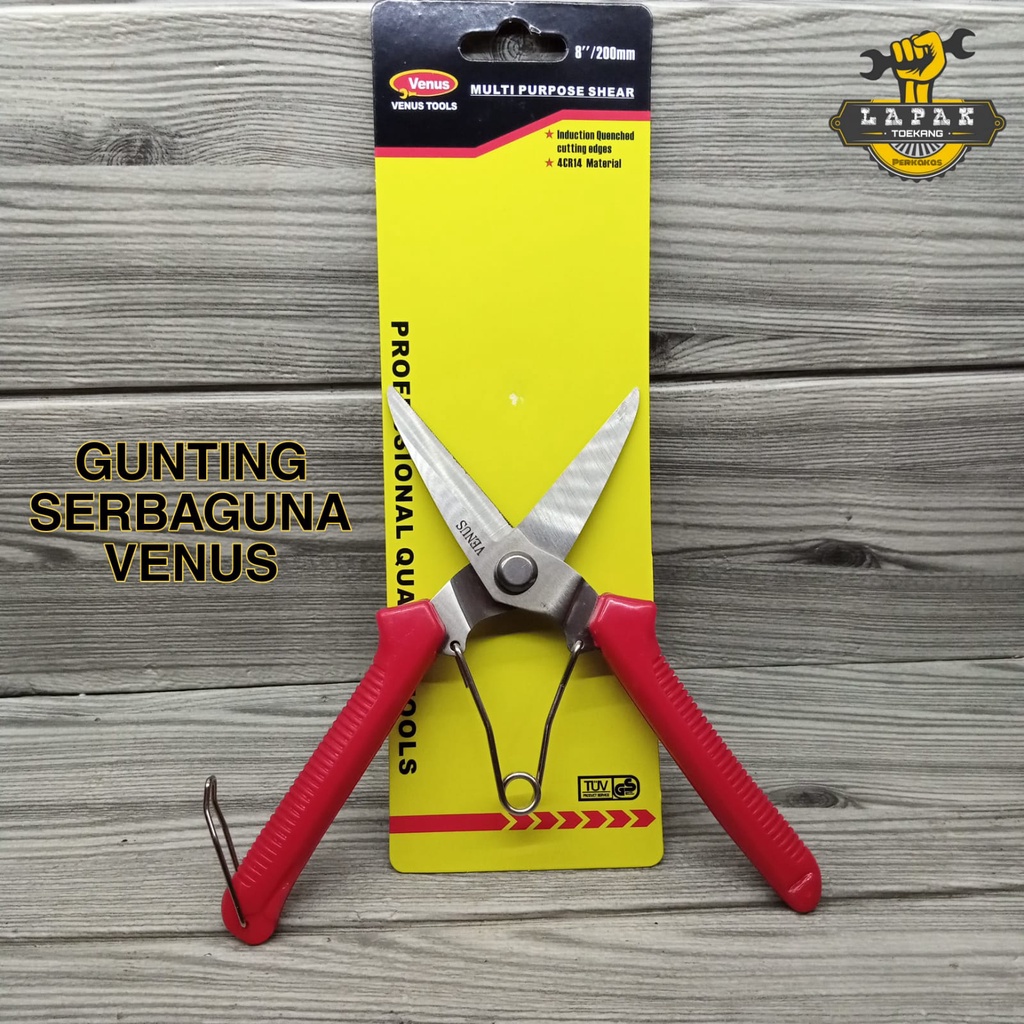 

VENUS Gunting Serbaguna Baja Ringan kawat ranting dahan 8inch 200mm