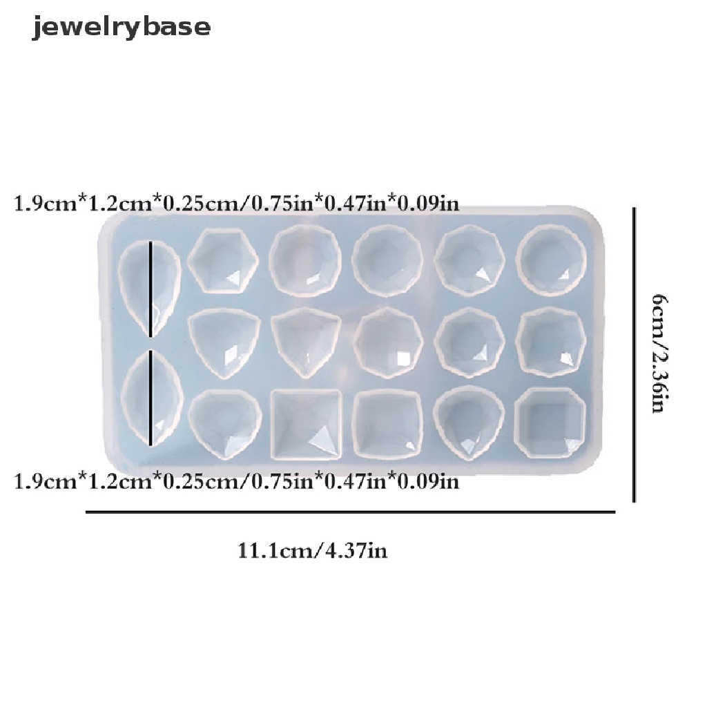 [jewelrybase] Diy Cincin Kalung Nail Art Permata Patch Cetakan Silikon Epoxy Resin Ornamen Untuk Membuat Perhiasan Aksesoris Kerajinan Tangan Perhiasan Alat Butik