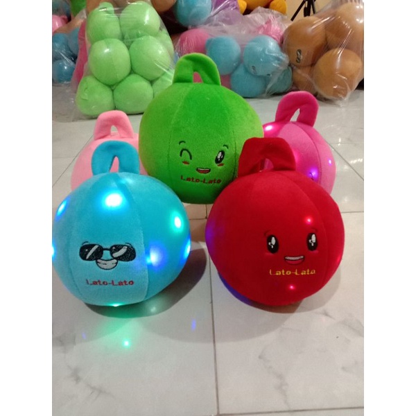 Boneka lato lato led/nyala size M diameter 63/35Boneka virall mainan anak murah