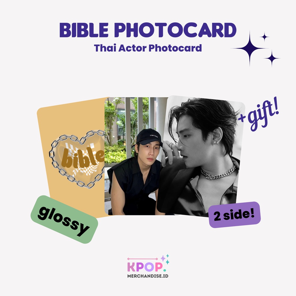 BIBLE WICHAPAS PHOTOCARD COLOR THAI ACTOR