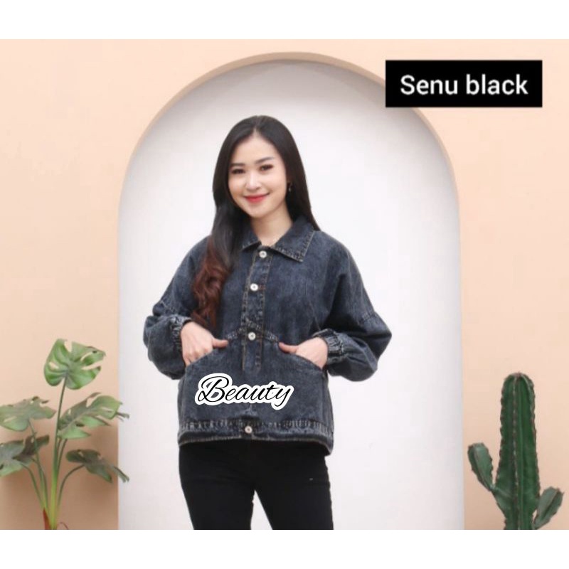 JAKET JEANS OVERSIZE VINTAGE JACKET BLACK BLUE ACID JAKET WANITA DENIM OVERSIZE JAKET JINS JUMBO VINTAGE OVERSIZE BALON BIG SIZE KOREAN STYLE CROP JEANS CEWEK MURAH TERLARIS