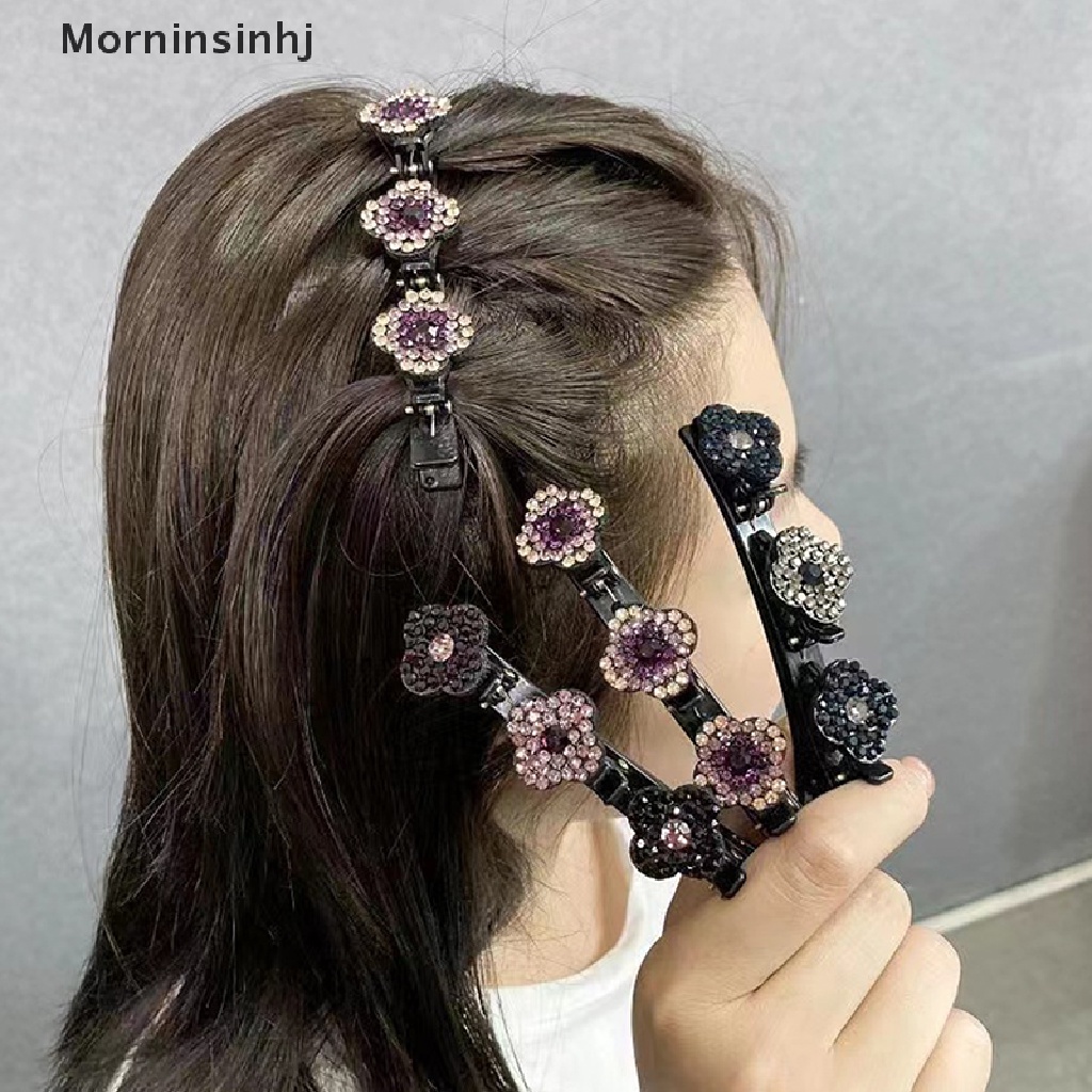 Mornin Bunga Jepit Rambut Anak Perempuan Manis Lucu Bang Jepit Elastis Duckbill Clip New id