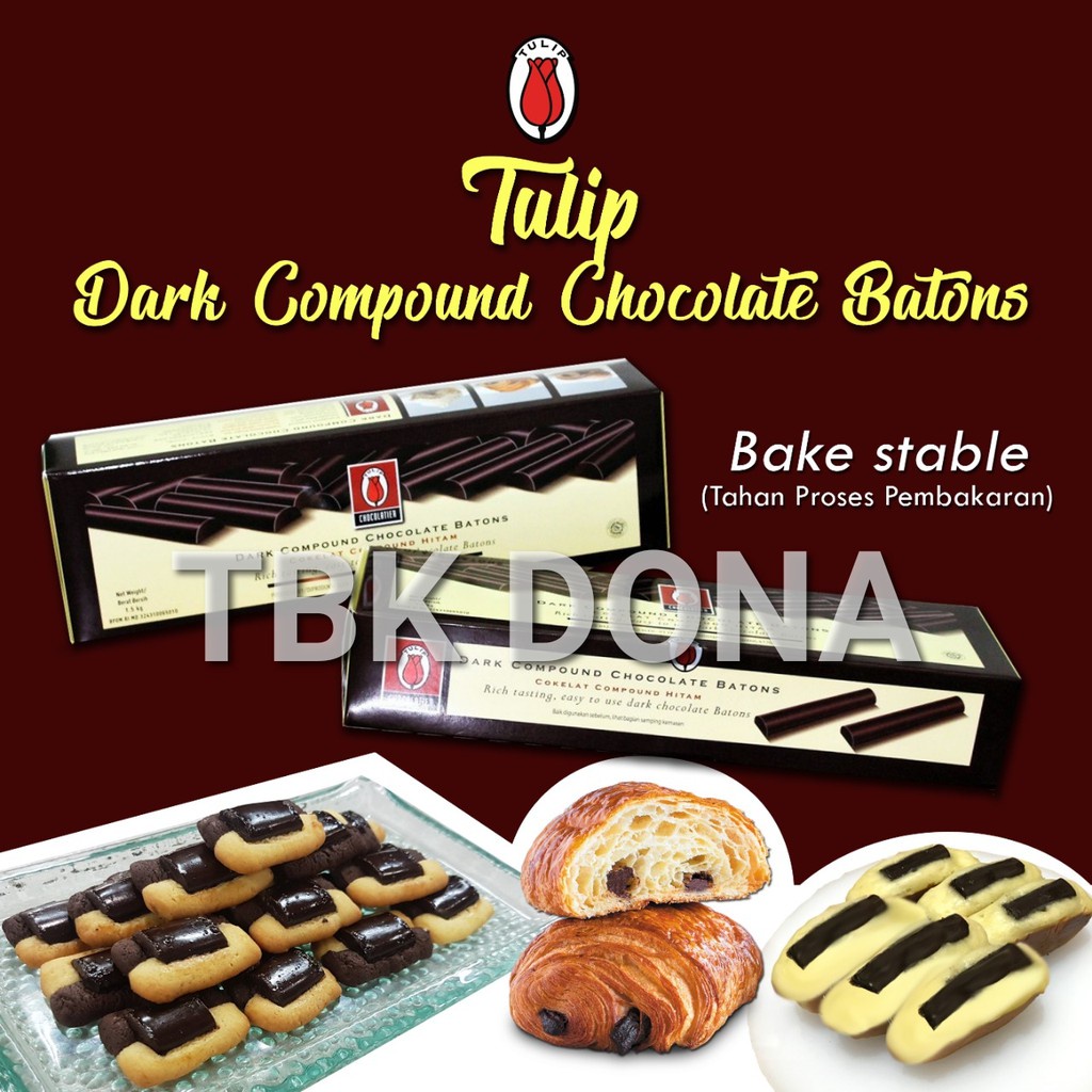 

✨NEW✨ -TULIP STICK BATONS 1.5 KG / DARK COMPOUND CHOCOLATE BATIONS TULIP- 1.1.23