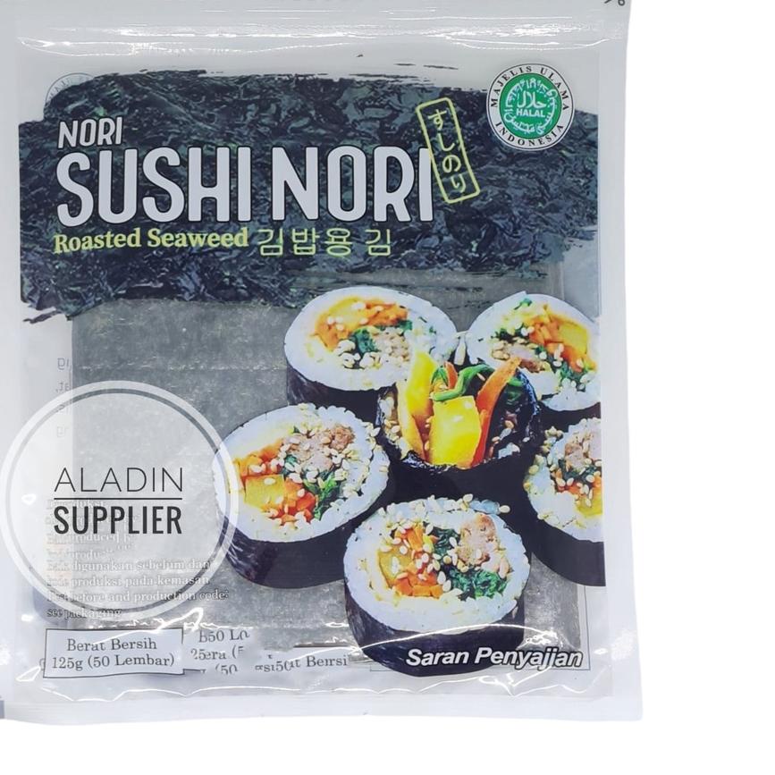 

☊ Sushi Nori Halal isi 50 lembar ✳