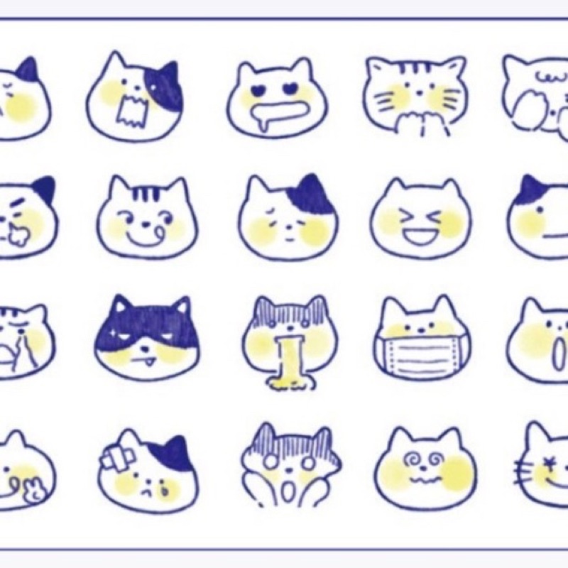 

40 pcs/ Sticker Gambar Kucing/ Kodok