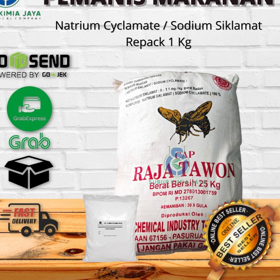 

✤ Sodium Siklamat / Natrium Siklamat / Pemanis Buatan Cap Raja Tawon 1KG ✯