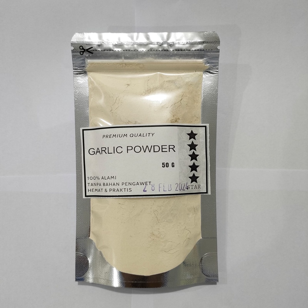 50gr Bawang Putih Bubuk / Ground Garlic / Garlic Powder / Rempah / Bumbu Dapur / 100% PREMIUM QUALITY