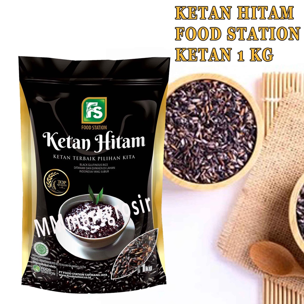 KETAN HITAM/ FOOD STATION/ BERAS KETAN HITAM/ 1Kg