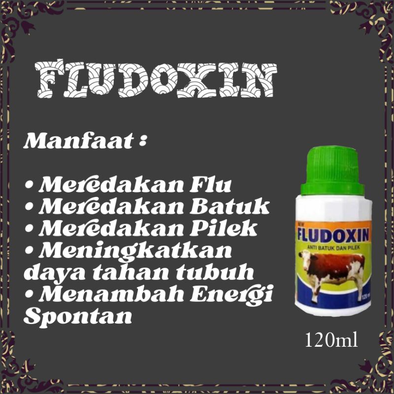 FLUDOXIN OBAT FLU & DEMAM SAPI ATAU KAMBING 120ML