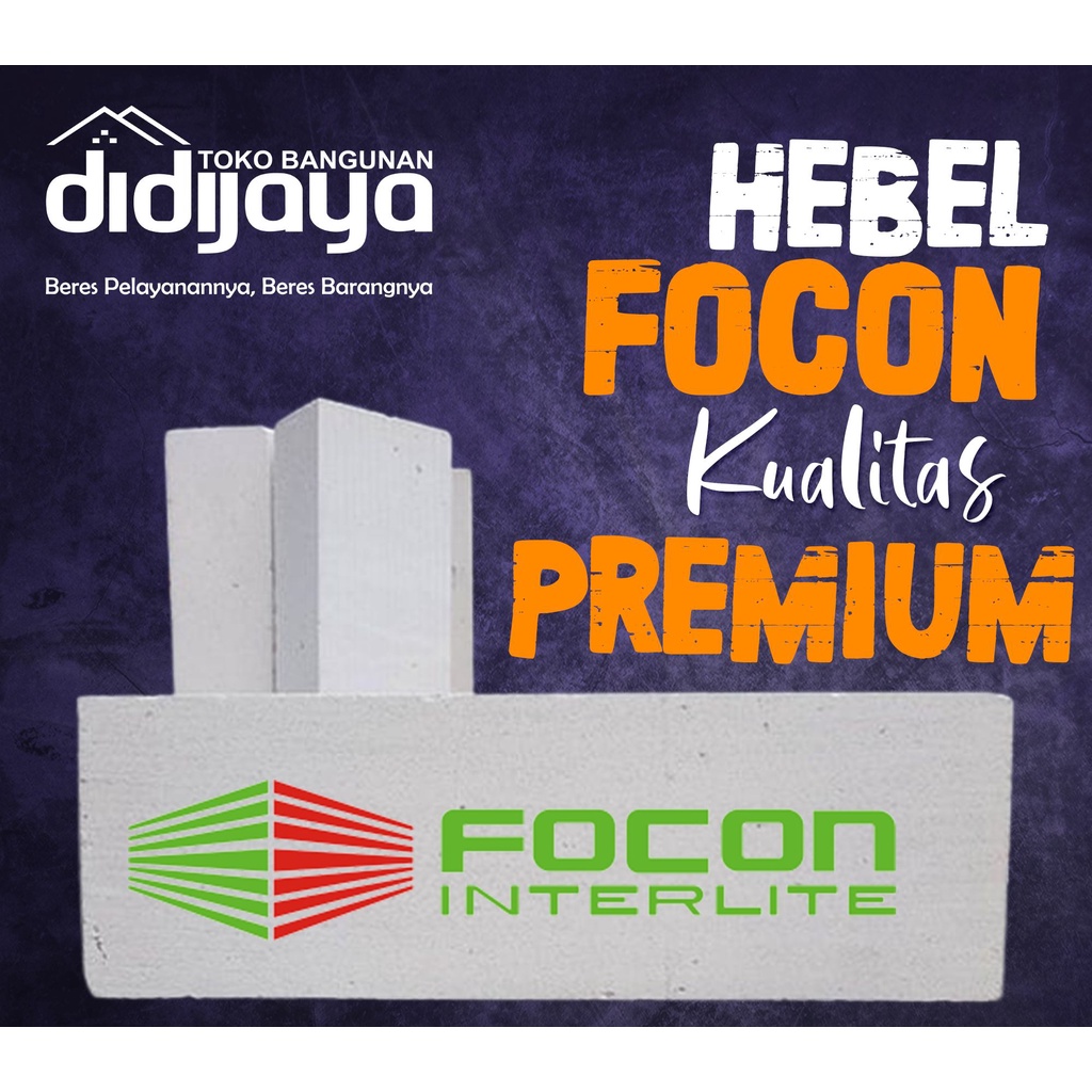 Hebel Bata Ringan FOCON Eceran - Khusus Kabupaten Kendal dan Gringsing Batang