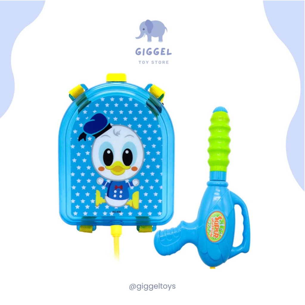 [ Giggel ] Pistol Air Ransel Backpack / Ransel Pistol Air / Mainan Anak Pistol Air Ransel / Backpack Water Gun Toys / Mainan Pantai Outdoor