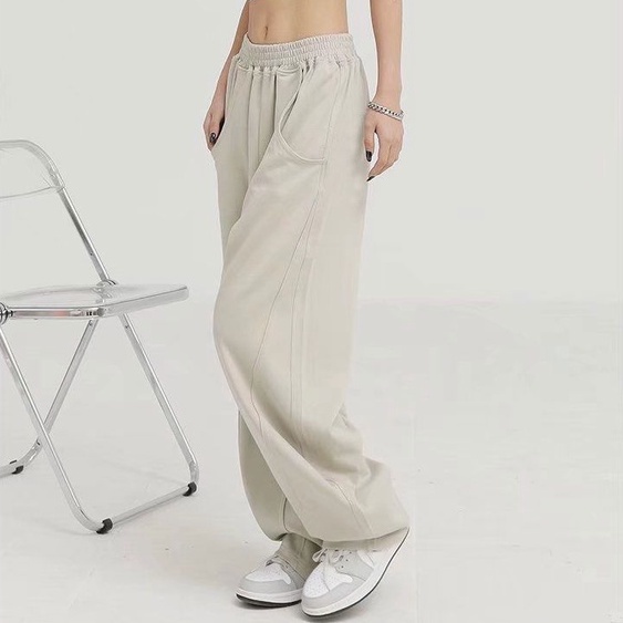 Celana Olahraga Wanita Street Style Baggy Pants Jumbo Jogger Pants