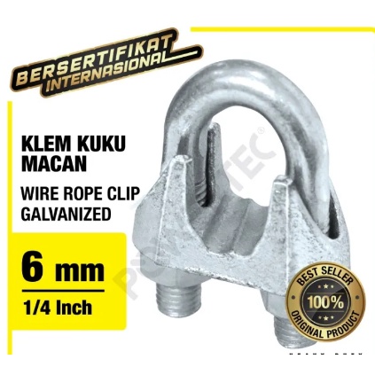 Klem sling M6 klem seling 6mm 1/4 kuku macan