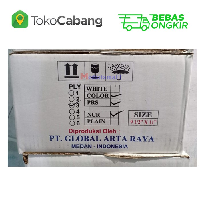 

Terlaris Kertas Komputer Continuous Form Focus 9 1/2 X 11:2 Rangkap 3 Ply K3/2