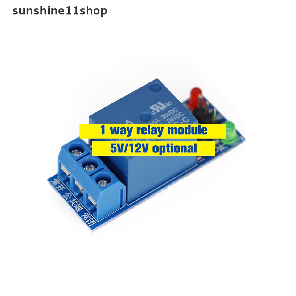 Modul Relay SHO 5V 12V Pemicu Level Rendah 1channel Relay Module Papan Antarmuka Shield Relay Papan Ekspanding N