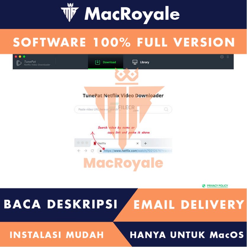 [MacOS] TunePat Netflix Video Downloader Full Version Lifetime Full Garansi